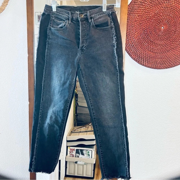3x1 Made Here Faded Black W3 Cora Crop High Rise Jeans Jolee Wash size 26 - Picture 2 of 10